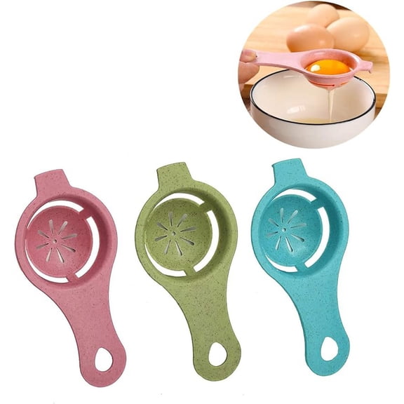 3 PCS white egg yolk egg white egg separator separator separator filter divider egg white egg yolk and egg white egg separator separator chefs cooking equipment kitchen baking tools tools