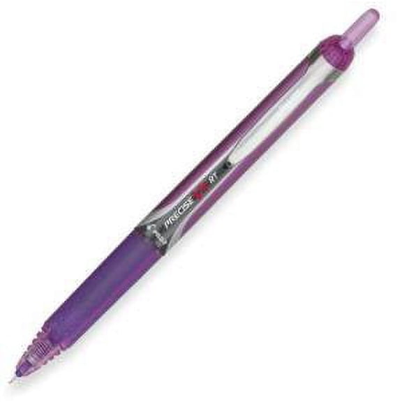 3 PENS: Pilot Precise V5 Retractable Purple Pens, Single Pen (26066)