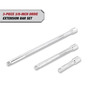 Set de Extensiones para Dados de 3/8 Pulgada, 3, 6 y 10 Pulgadas Hyper Tough