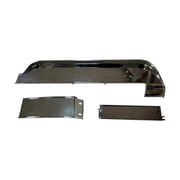 3-PIECE CHROME DASH TRIM KIT WITHOUT INSERTS CONSISTING OF UPPER; CENTER; AND LOWER PANELS FOR VEHICLES WITH DELUXE TRIM; WITHOUT AIR