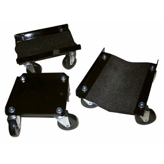 3 PIECE HEAVY DUTY SWIVEL SNOWMOBILE DOLLIES