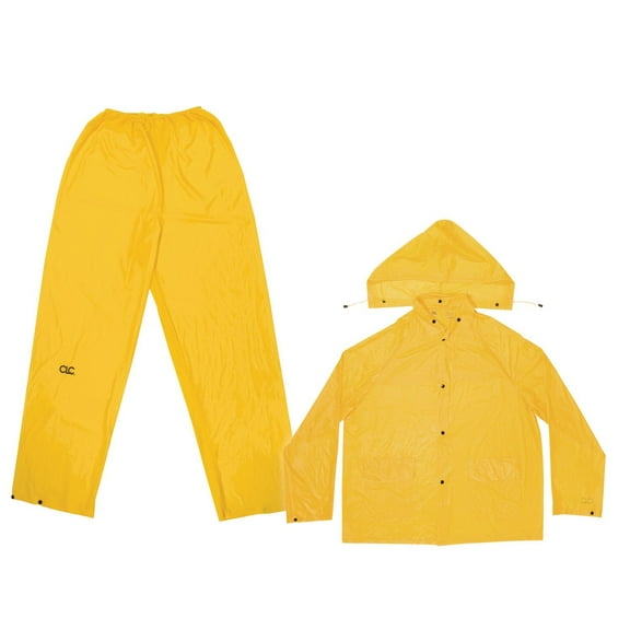 3 PIECE LIGHTWEIGHT PVC RAIN SUIT SIZE XX-LARGE