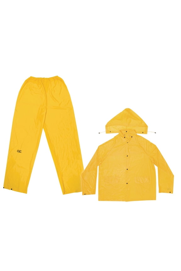 3 PIECE LIGHTWEIGHT PVC RAIN SUIT SIZE XX-LARGE