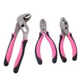 thumbnail image 1 of 3-PIECE PINK PLIER SET, SLIP JOINT, GROOVE JOINT, DIAGONAL, 1 of 3