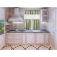 thumbnail image 1 of 3 PIECE SAGE K3 KITCHEN RESTAURANT BATHROOM WINDOW TREATMENT CURTAIN BLACKOUT PANEL ROD POCKET INCLUDES 2 TIER PANELS 30" WIDE X 36" LONG" EACH PANEL + 1 VALANCE 60" WIDE X 14" LONG, 1 of 1