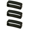 thumbnail image 1 of 3 PIECES SIZE 26MM BLACK RUBBER CUIR DE LYON REPLACEMENT WATCH BAND STRAP LOOPS, 1 of 1