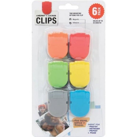 3 PK,Advantus Magnetic Cabinet/Locker Clip (97526)