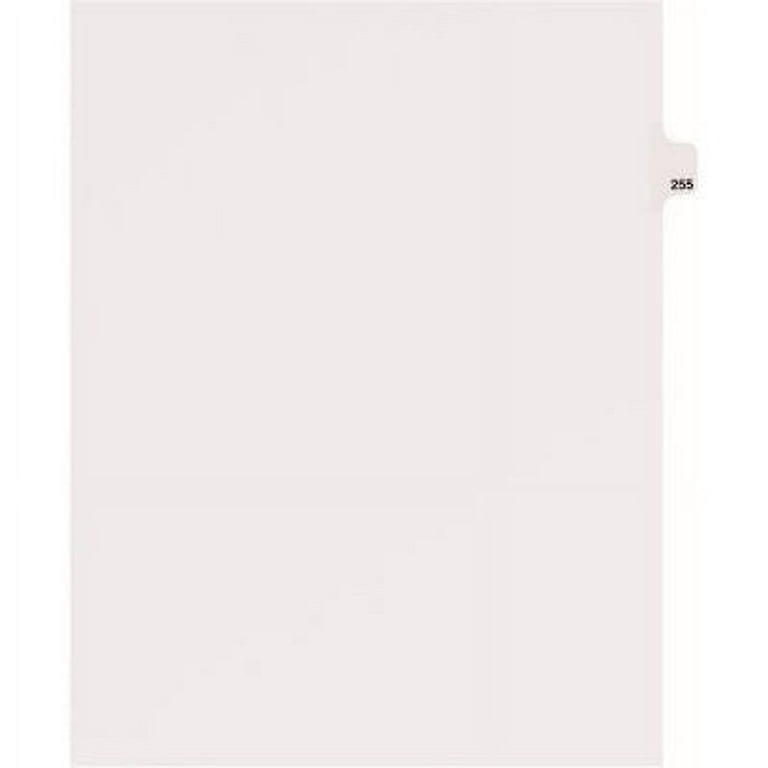 Avery Side Tab Individual Legal Dividers - 25 x Divider(s) - Side Tab(s) - 255 - 1 Tab(s)/Set - 8.5 Avery Side Tab Individual Legal Dividers - 25 x Divider(s) - Side Tab(s) - 255 - 1 Tab(s)/Set - 8.5