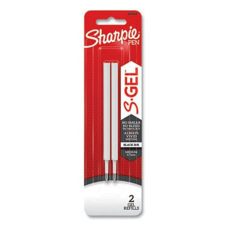 S-Gel 0.7 mm Pen Refills, Medium 0.7 mm Bullet Tip, Black Ink, 2/Pack S-Gel 0.7 mm Pen Refills, Medium 0.7 mm Bullet Tip, Black Ink, 2/Pack