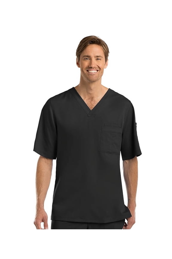 Grey's Anatomy Signature 2130 3 Pocket Wrap Detail Top-Wine-XL