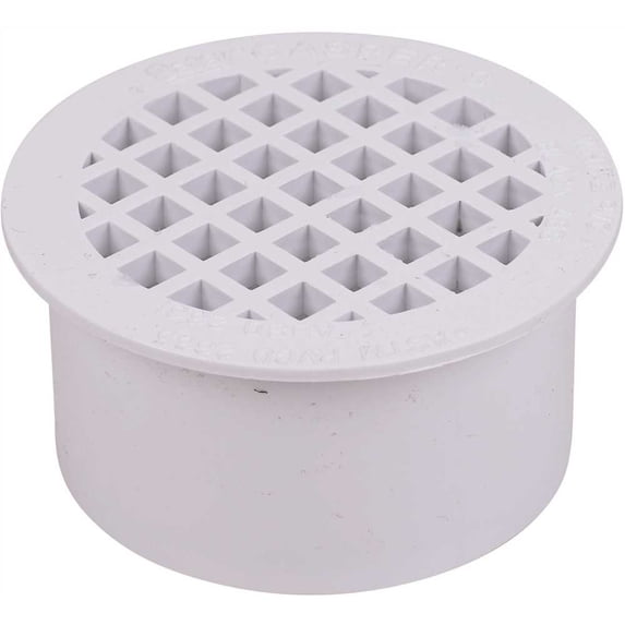 Oatey 3 in. PVC Snap-In Floor Drain in White - 43565