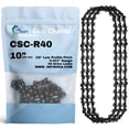 thumbnail image 1 of 3-Pack 10-Inch Chainsaw Chain R40 Replacement for EGO PSA1000 - (10", 3/8", .043", 40 Drive Links), 1 of 8