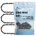 thumbnail image 1 of 3-Pack 10-Inch Chainsaw Chain R40 Replacement for Echo PPT-2620 - (10", 3/8", .043", 40 Drive Links), 1 of 8
