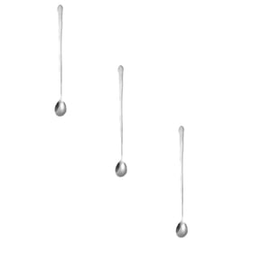 3 Pack 10 inch Long Handle Iced Tea Spoon, Stainless Steel Coffee Mixing Spoons - Long Cream Dessert Spoons,Stirring Spoons for Cooking Coffee Chocolate,Mixing Spoons for Drinks,20cm-3PCS