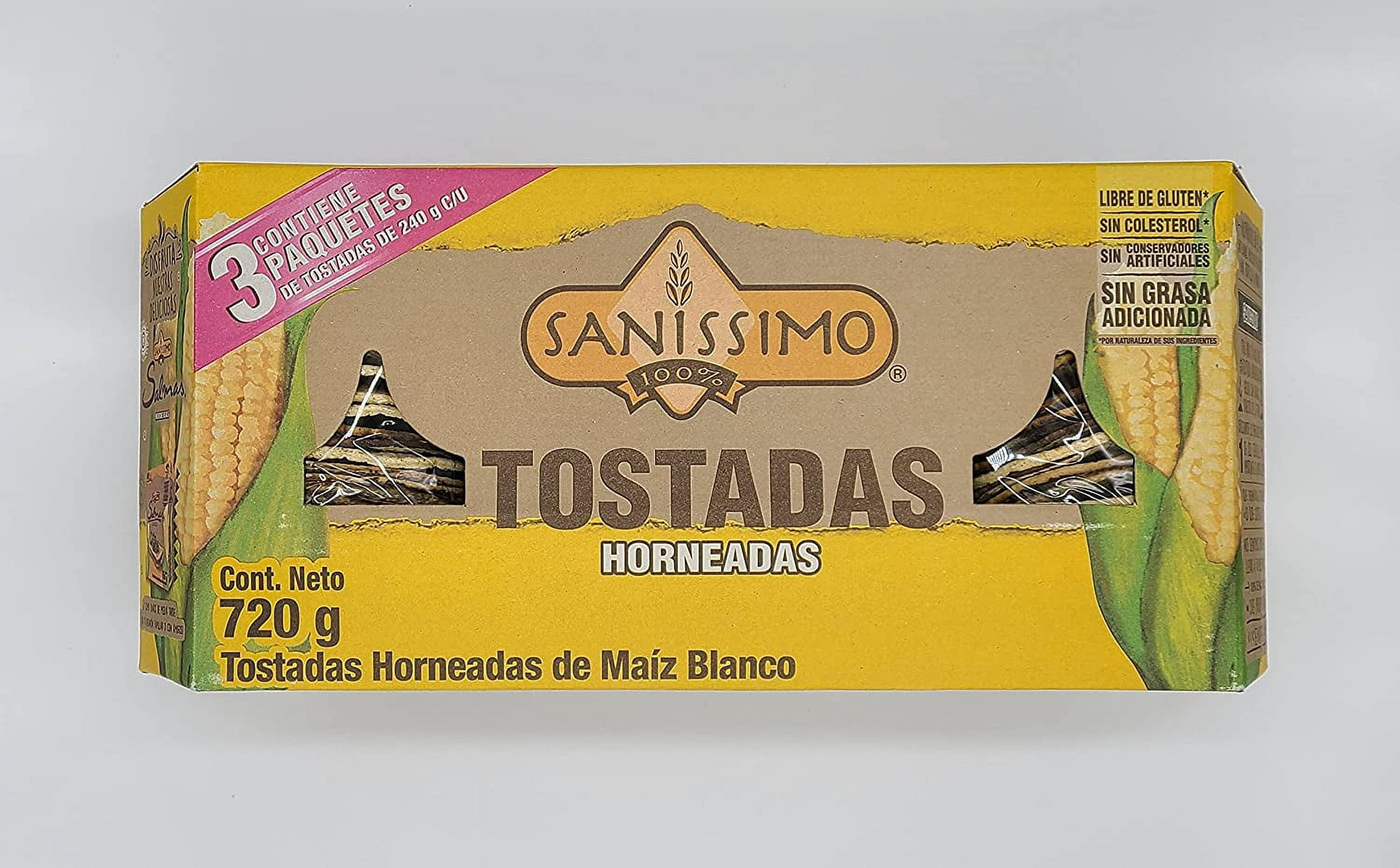 3 Pack 100% Corn Tostadas (240g each) of big tostadas gluten free ...