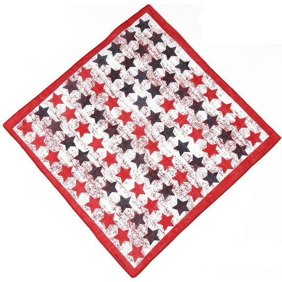 3 Pack 100% Cotton Bandana with 6 Elastic Head bands for DIY Face Mask US Stock Ship from Chicago (Style 23)