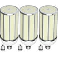 thumbnail image 1 of 3-Pack 100W LED Corn Bulb, E26/E39 Mogul Base Lamp, 14000LM,5000K Daylight,AC85-265V, Replacement 350-400 Watt Metal Halide HID HPS CFL., 1 of 6