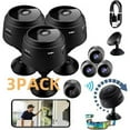 thumbnail image 1 of 3-Pack 1080P HD Wireless Security Camera Set – WiFi Cameras with Infrared Night Vision, Motion Detection, and Loop Recording, 1 of 9