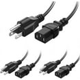 3 Pack 10FT(3m) 3 Prong AC Power Cord, C13 Power Supply Cable