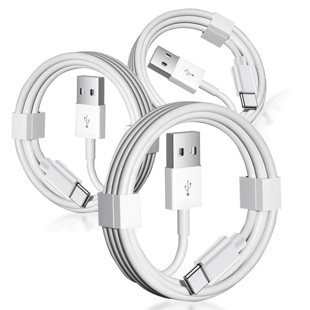 3 Pack 10ft USB A to USB C Cable for Airpods Pro 2nd, iPhone 15 15 Pro