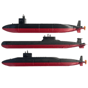 3-Pack 12-Inch Submarine Models   Typhoon-Class, Lafayette-Class, and Sturgeon-Class Replicas   Naval and Military Collector Models, Desk Display, Historical Maritime Toys