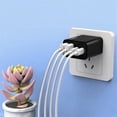 thumbnail image 1 of 3 Pack 120W GaN Fast Charger, 4-Port USB C Charger Block, Compact Wall Charger with 2 USB C Ports and 2 USB A Ports for Simultaneous Multi-Device Charging, PD QC Fast Charging Adapter Plug, 1 of 6