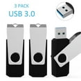 thumbnail image 1 of 3 Pack 128 GB Flash Drive USB 3.0 Thumb Drive Memory Stick Jump Drive up to 80MB/s Zip Drive, 1 of 5