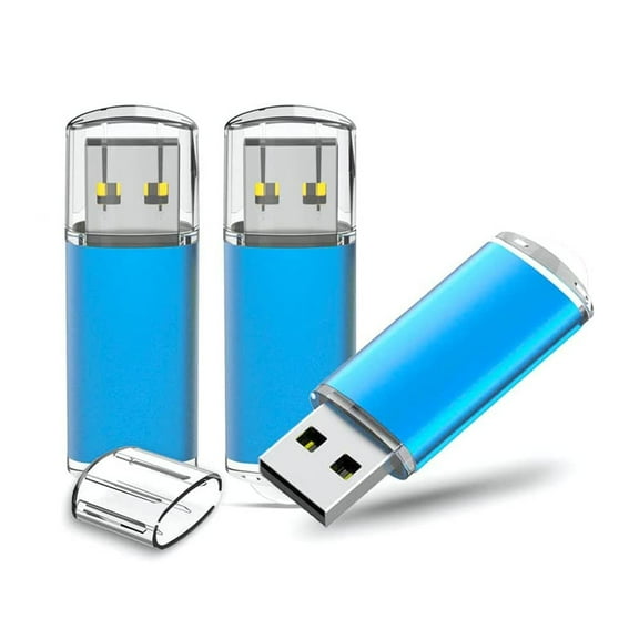 3 Pack 128GB USB 3.0 Flash Drive TOPESEL Memory Stick Thumb Drive Pen Drive Flash Stick Blue