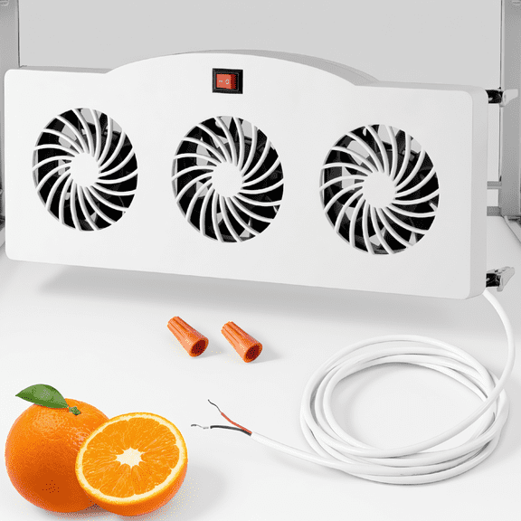 3-Pack 12V RV Refrigerator Fan, Evaporator Fin Fan for RV Fridge, Quiet Operation, Reduces Ice Buildup, Improves Air
