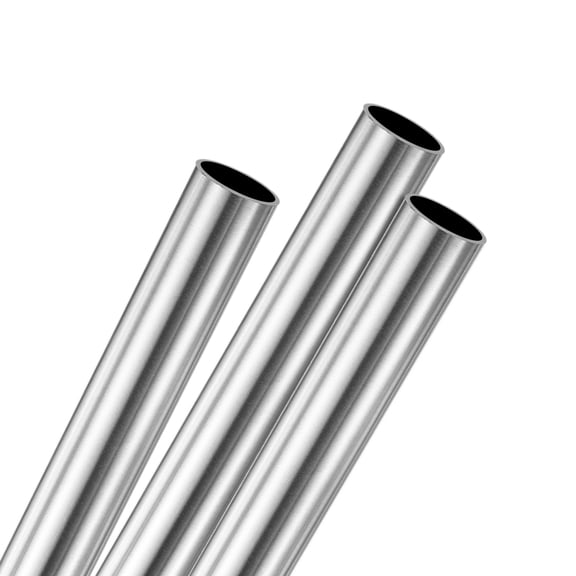 3-Pack 150mm 304 Stainless Steel Tube, 12mm OD 1mm Wall Thickness Seamless Stainless Steel Tubing [0.47x0.04x6IN]
