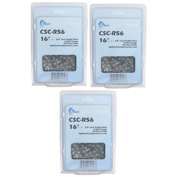 3-Pack 16-Inch Chainsaw Chain Replacement for Greenworks 20152 DigiPro 40V