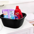 thumbnail image 1 of 3-Pack 16 Quart Black Plastic Dishpans for Home Use, 1 of 6