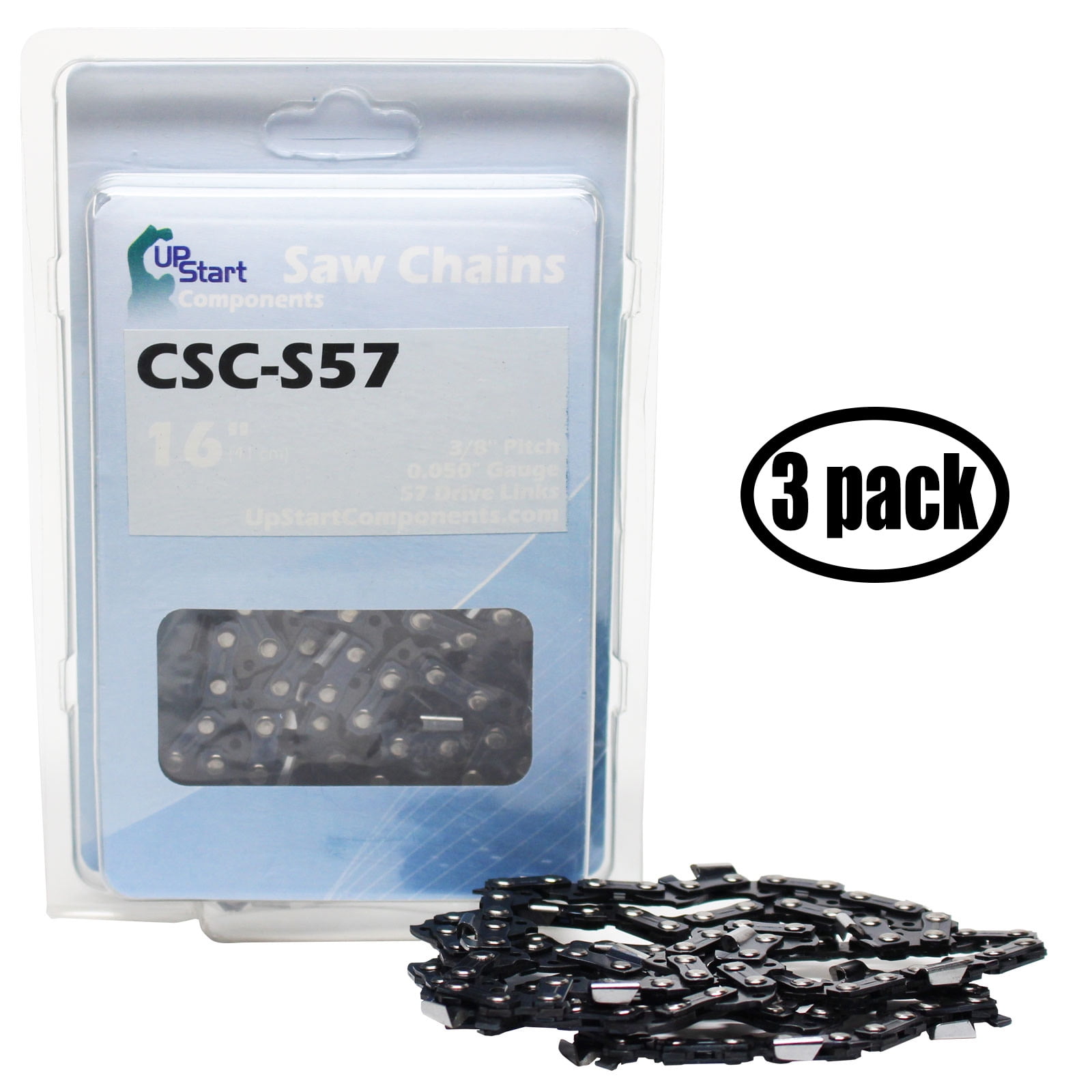 3x Chainsaw Semi Chisel Chains 3/8LP 050 52DL for Makita with 14 Bar