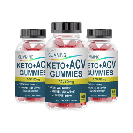 (3 Pack, 180 Gummies) Slimming Gummies - Slimming ACV Keto Gummies