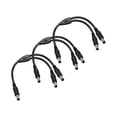 3-Pack 18AWG DC5.5mm x 2.5mm 12V/24V DC Power Splitter Cable, 1 Male to ...