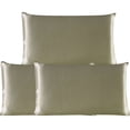 thumbnail image 1 of 3 Pack 19 Momme Smooth Mulberry Silk Pillow Case Cover, Queen, Light Brown, 1 of 8