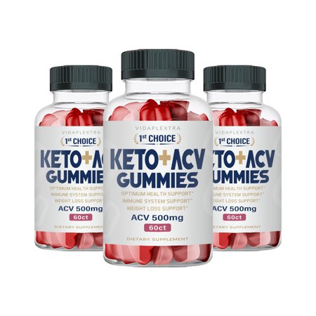 (3 Pack) 1st Choice Keto Gummies - 1st Choice Keto + Apple Cider Vinegar Gummies