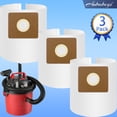 thumbnail image 1 of 3-Pack 2-2.5 Gallon Collection Bag,90668, Compatible with Shop-Vac 9066800 2-2.5 Gallon Type B All Around HEPA FILTRATION Collection Bag, 1 of 7