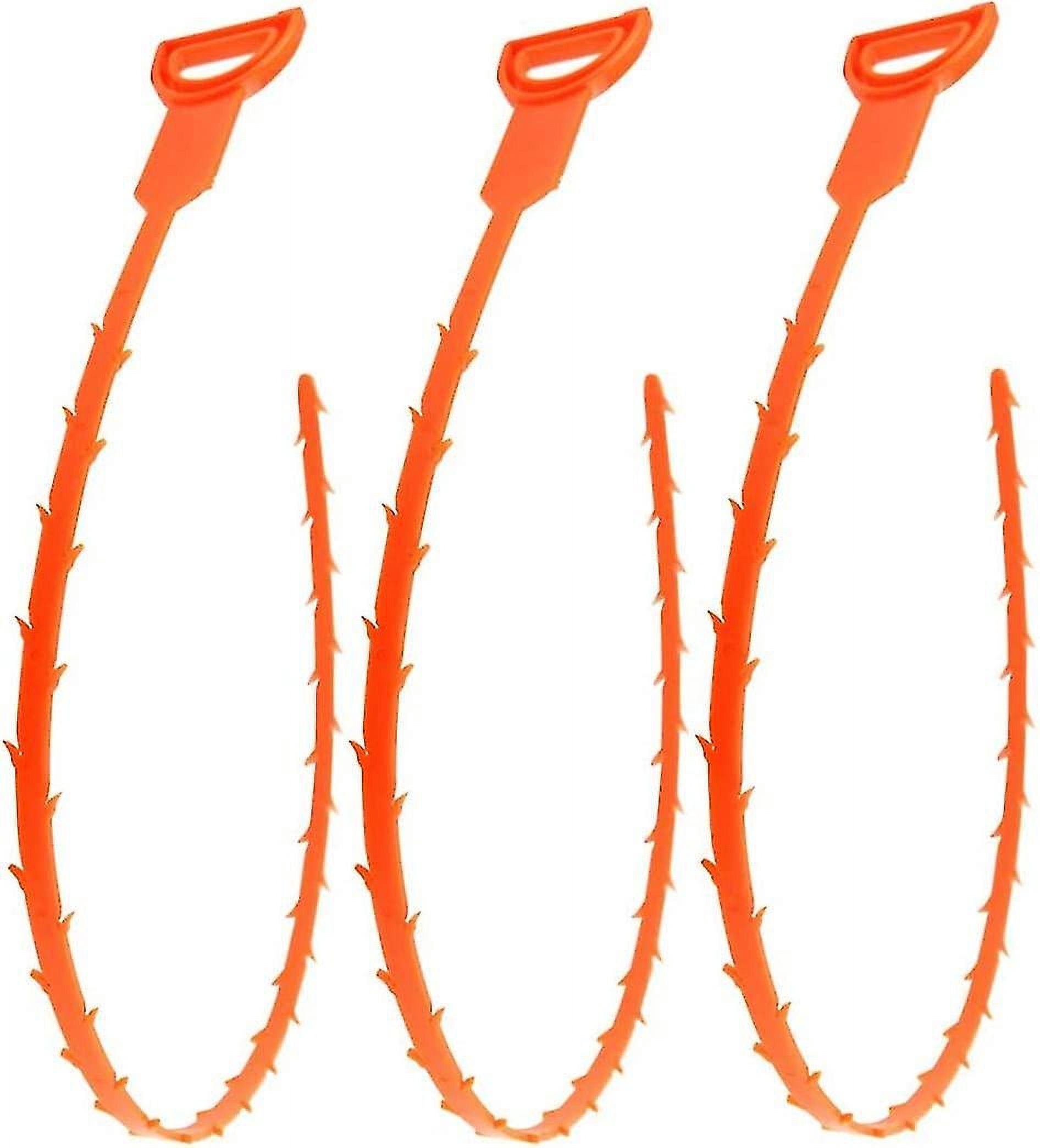 3 Pack 20 Inch Hair Snake Tool Drain Opener Hair Clog Remover Sink