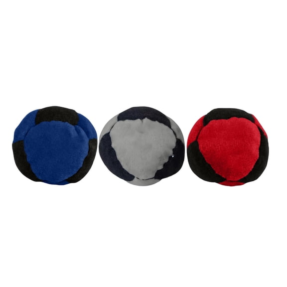 3 Pack 2026 Classic Footbag with Pouch, Handcrafted Kick Balls, Soft Bean Bag Set for Indoor Juggling & Casual Toss Games