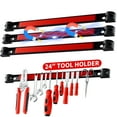 thumbnail image 1 of 3 Pack 24" Upgraded Magnetic Tool Holder Strip, Wall Mount Magnetic Strips Heavy Duty, Magnetic Tool Organizer Pry Bar Holder for Garage Workshop Kitchen, Mounting Screws Included, 1 of 7
