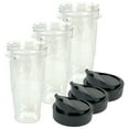 thumbnail image 1 of 3 Pack 24 oz Smoothie Cup with To-Go Lid Replacement Part Compatible with Oster Pro 1200 Blender, 1 of 7
