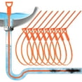 thumbnail image 1 of 3 Pack 25 Inch Drain Snake,Drain Clog Remover,Sink Snake for Sewer Kitchen Sink Bathroom Tub Toilet Clogged Drains Relief Cleaning Tool, 1 of 7