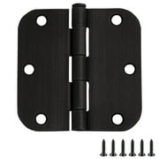 Design House 3-Pack 3.5" H x .625" Radius Butterfly Interior/Exterior Door Hinges, Oil Rubbed Bronze