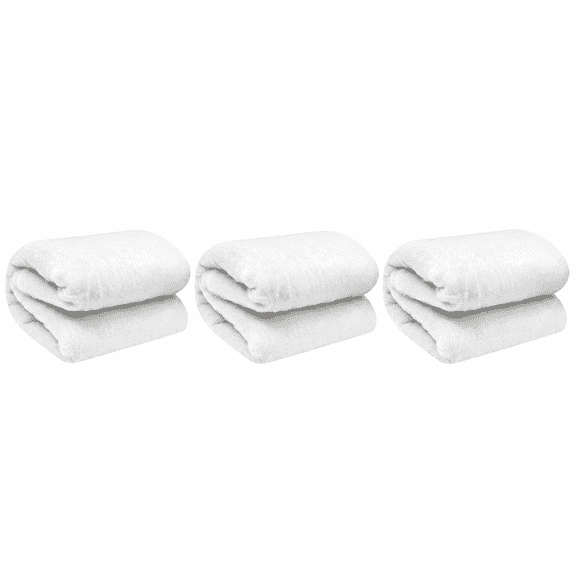 3 Pack 3 x 8 Ft Christmas Snow Blankets, Artificial Cotton Snow Blanket, White Thickened Cotton Rolls Winter Fluffy Fake Snow Sheet for Christmas Village Backdrop Decorations Party Display