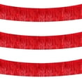 thumbnail image 1 of 3 Pack 30Ft Red Metallic Foil Fringe Garland for Party, Wedding, Holiday Decor, 1 of 6