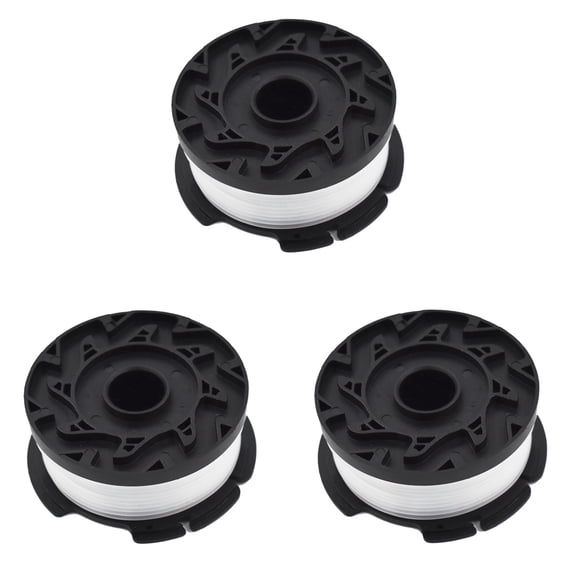 (3-Pack 30ft 0.065 Trimmer Spool Replacement for Black + Decker AF-100-3ZP