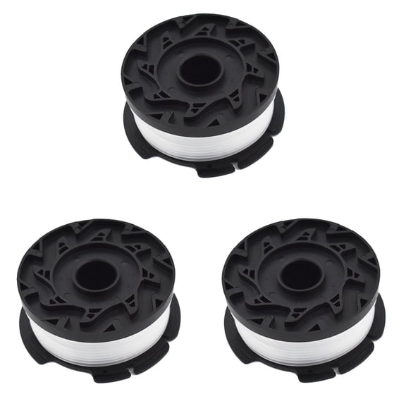 (3-Pack 30ft 0.065 Trimmer Spool Replacement for Black + Decker AF-100-3ZP
