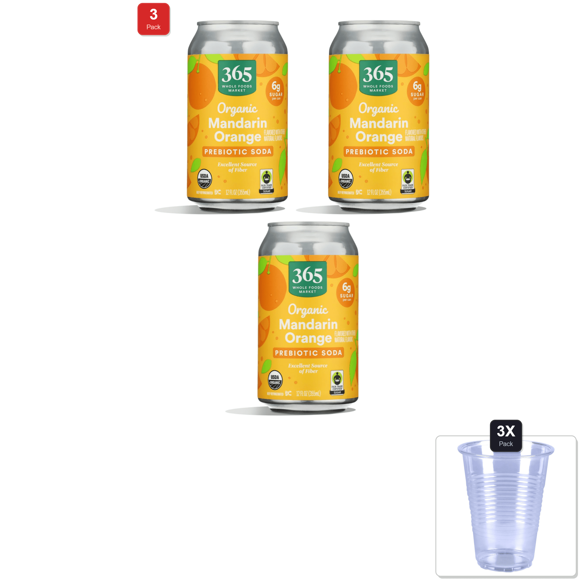 Organic Mandarin Orange Prebiotic Soda