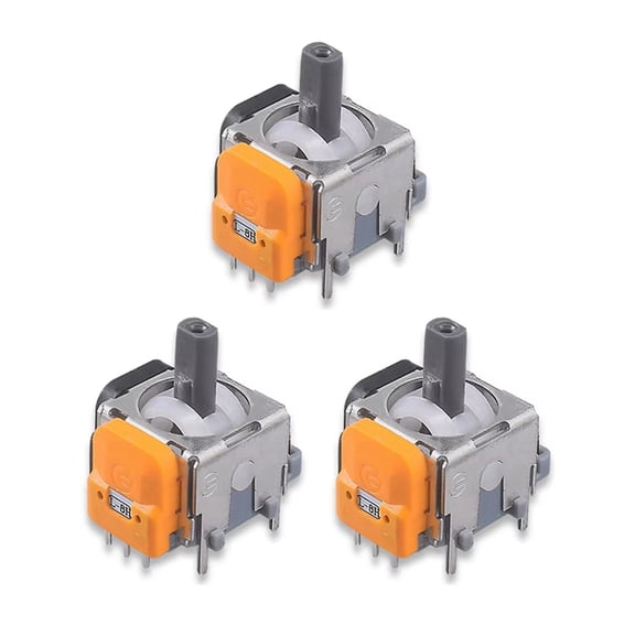 3 Pack 3D Analog Joystick Module for  Hall Electromagnetic Controller Thumb Joystick Sensor Accessories